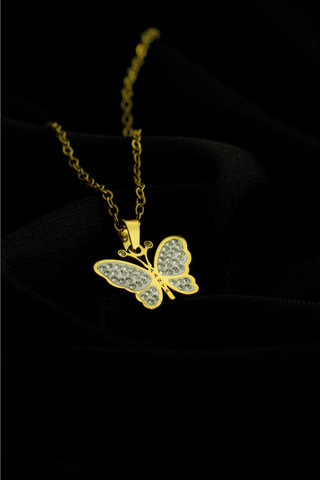 Personalized Butterfly Name Necklace