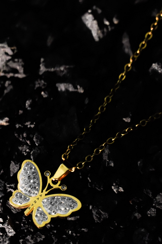 Personalized Butterfly Name Necklace