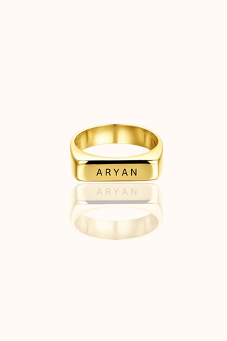 Valentine's Day - Open Personalized Name Ring showcasing engraved name