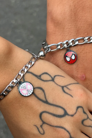 Spider-Man and Spider-Girl Heartlink Bracelets