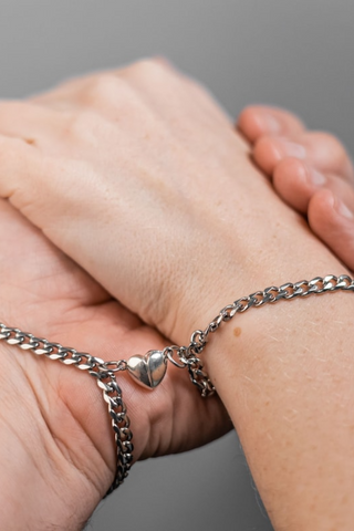 Magnetic Heart Couple Bracelet