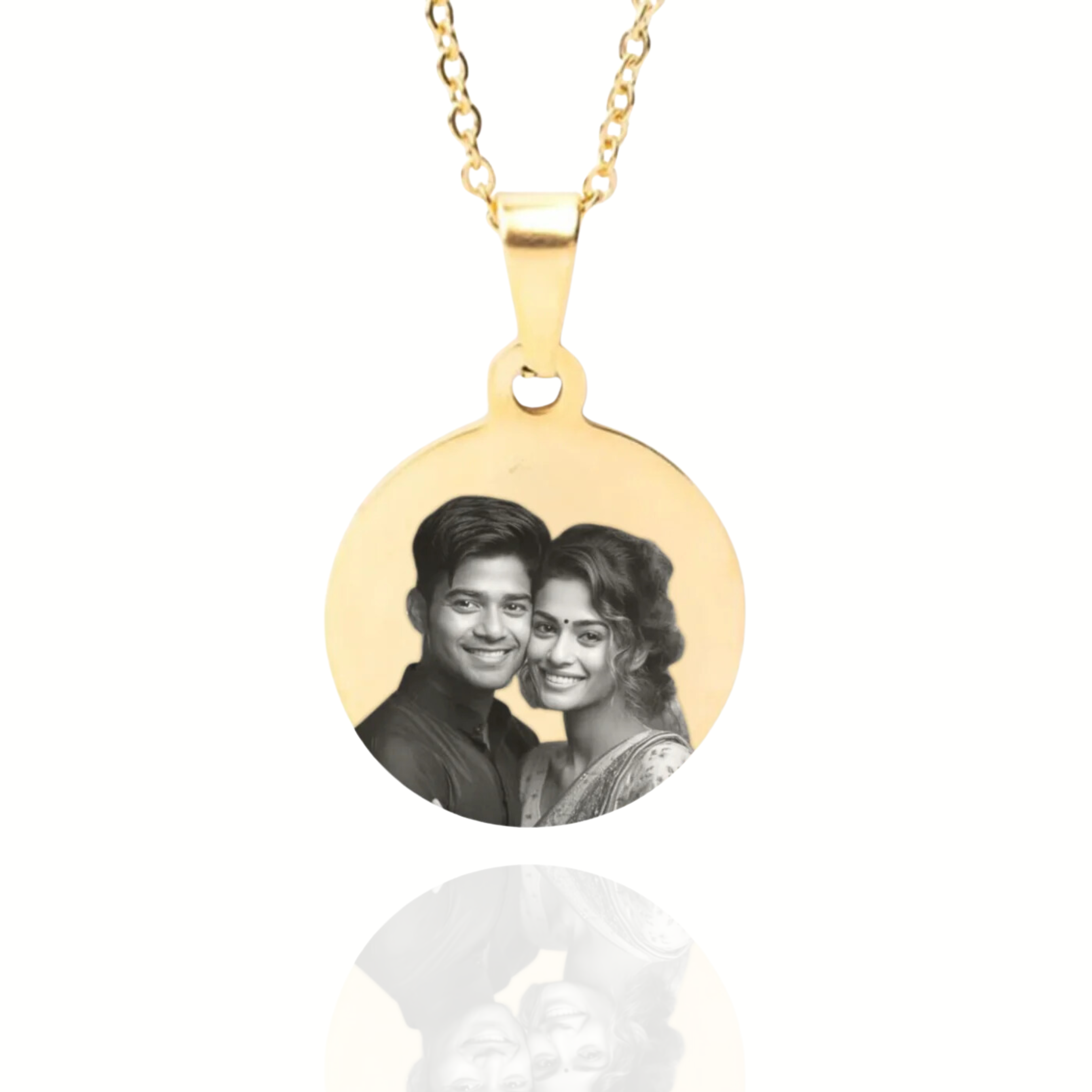 Personalized Photo Round Necklace